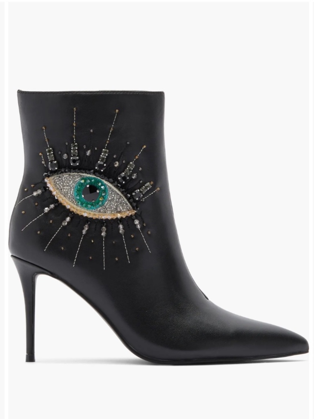 NewποΈπ§ΏKurt Geiger Embellished Eye Black Booties